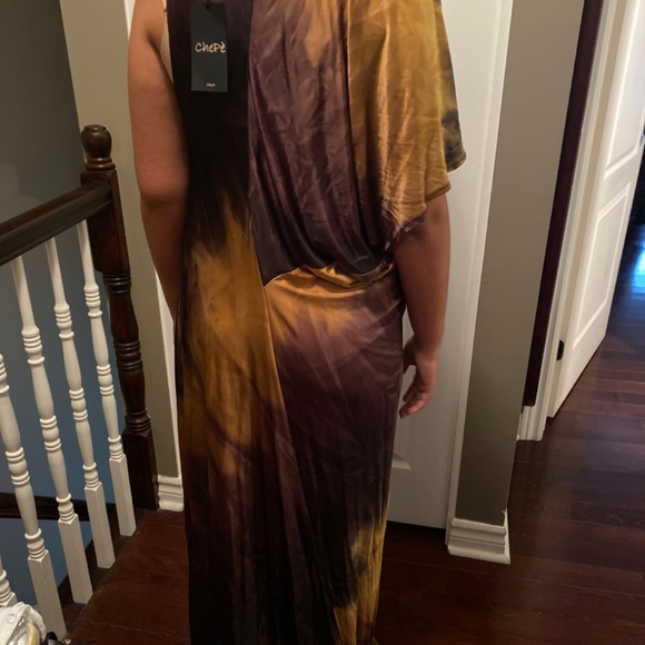 Brown /copper colour dress size M-L - Picture 6 of 7